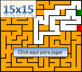 Laberinto de 15x15 click aqui para jugar Laberinto de 15x15 click aqui para jugar