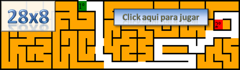 Laberinto de 28x8 click aqui para jugar Laberinto de 28x8 click aqui para jugar