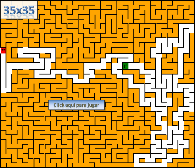 Laberinto de 35x35 click aqui para jugar Laberinto de 35x35 click aqui para jugar