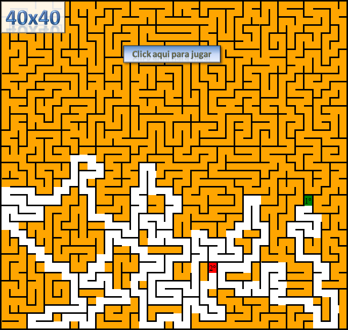Laberinto de 40x40 click aqui para jugar Laberinto de 40x40 click aqui para jugar