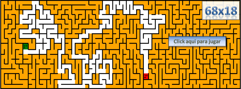 Laberinto de 68x18 click aqui para jugar Laberinto de 68x18 click aqui para jugar