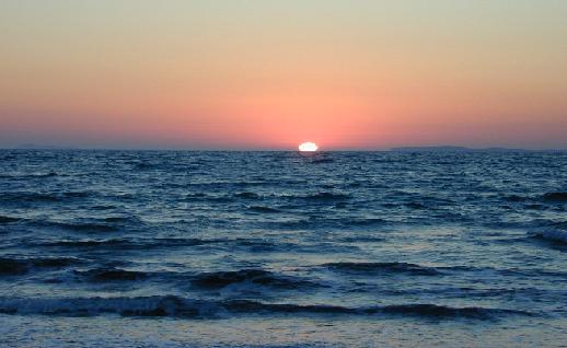 Imagen Playa al atardecer, click para jugar