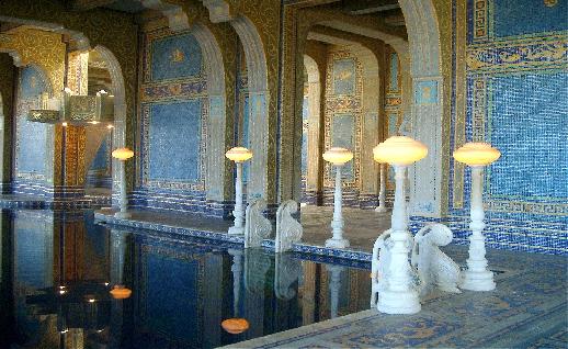 Imagen Piscina romana castillo Hearst, click para jugar