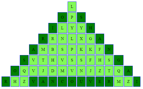 Sopas de Letras con formas variadas